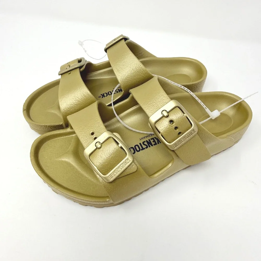 Birkenstock Arizona Youth EU 31 US 13-13.5 EVA Gold Sandals Waterproof NEW